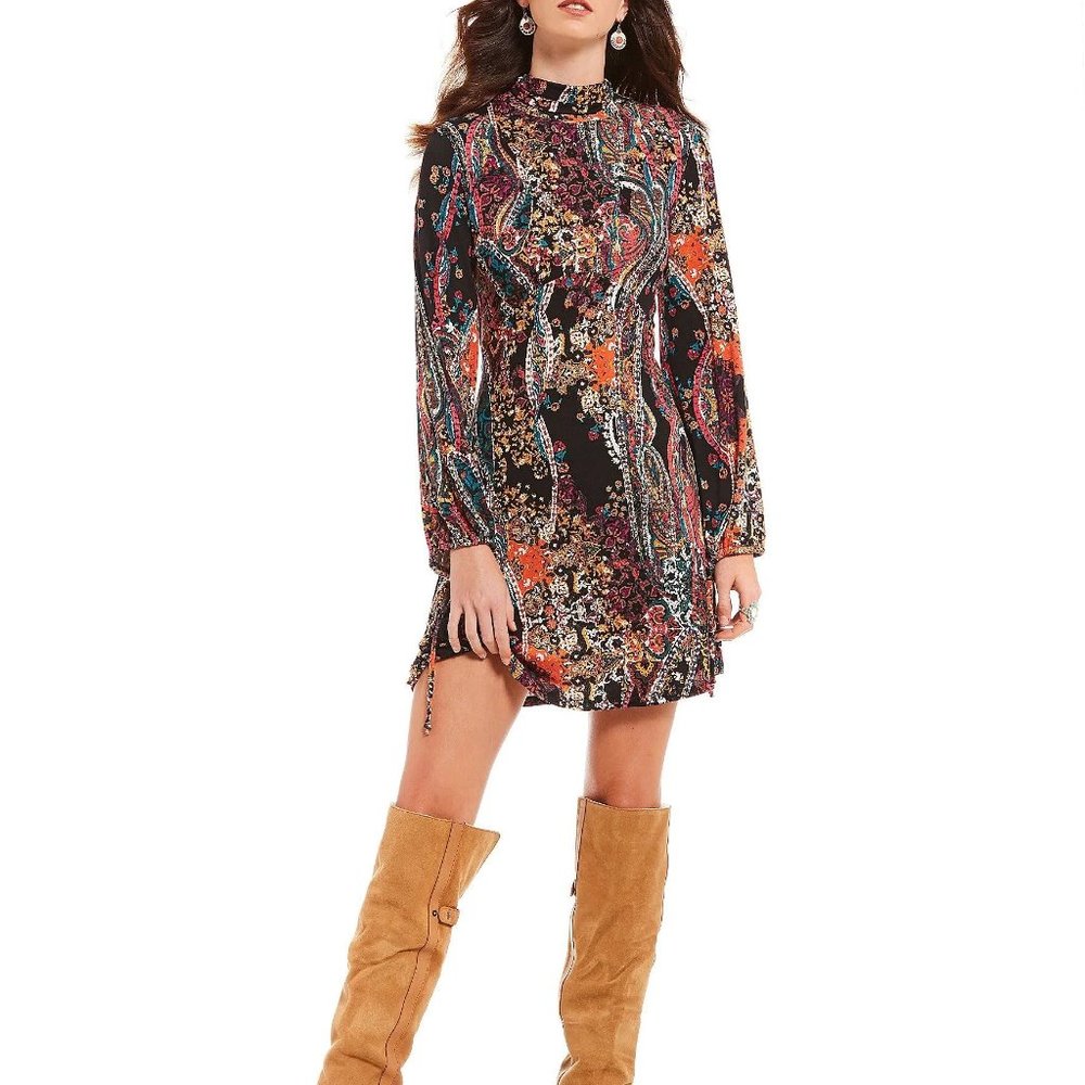 NWT Free People All Dolled Up Mini Dress - L